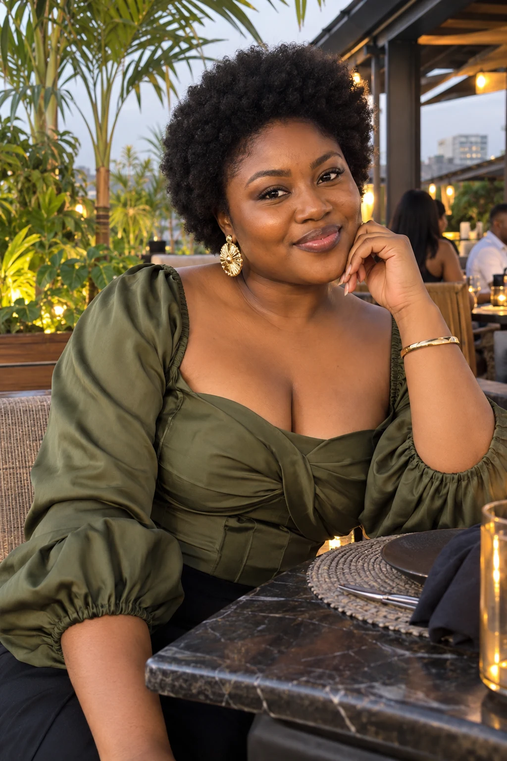 Adedoyin, 27, a fictional adult AI character.