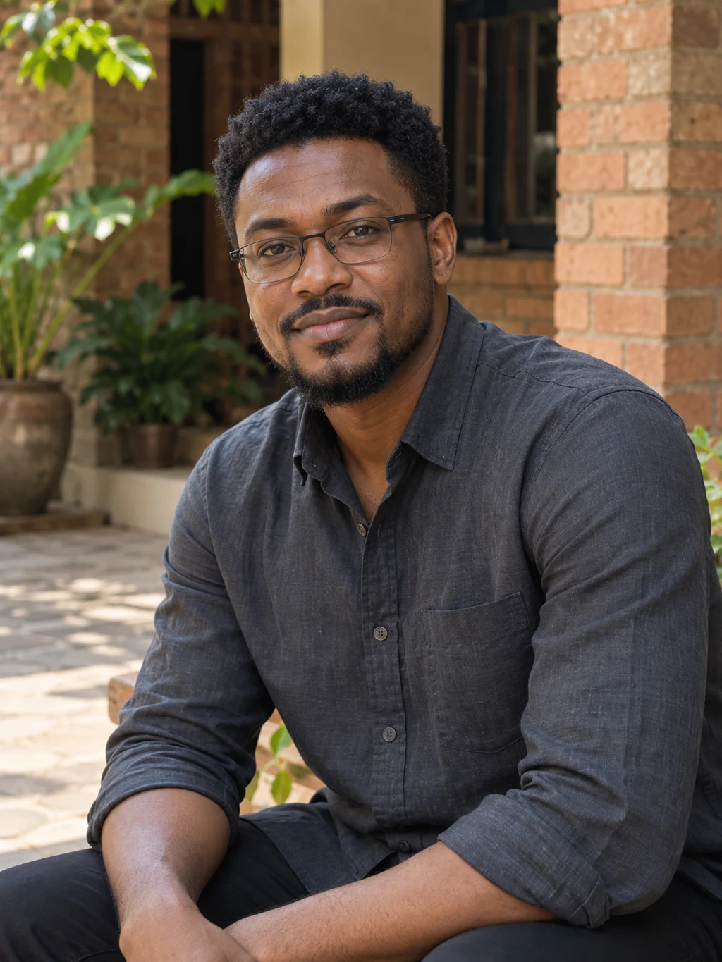 Farouk, 29, a fictional adult AI character.