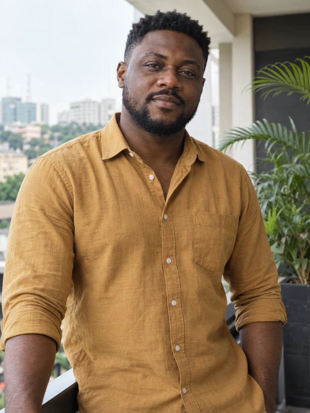 Kelechi, 28, a fictional adult AI character.