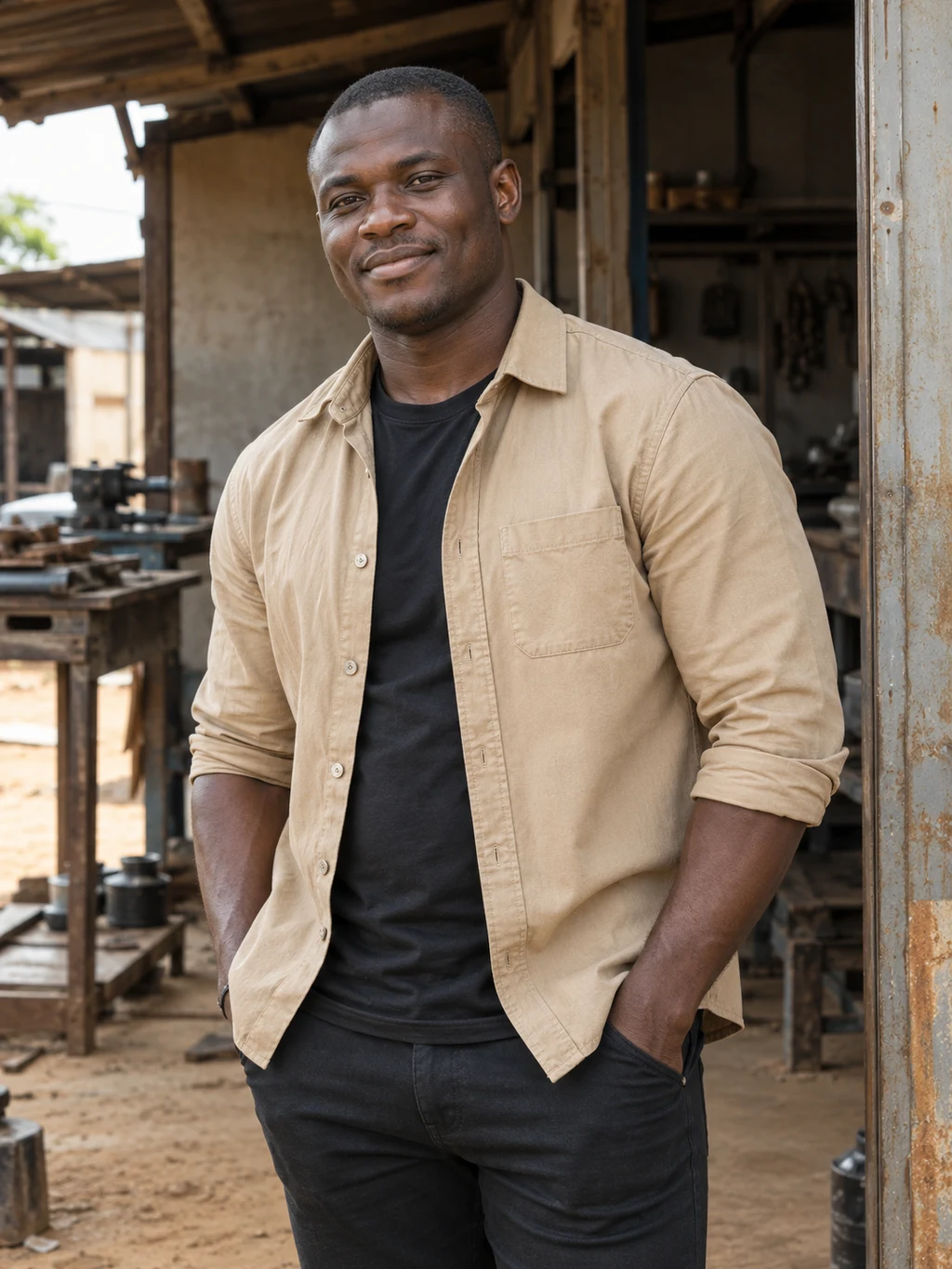 Osaze, 27, a fictional adult AI character.