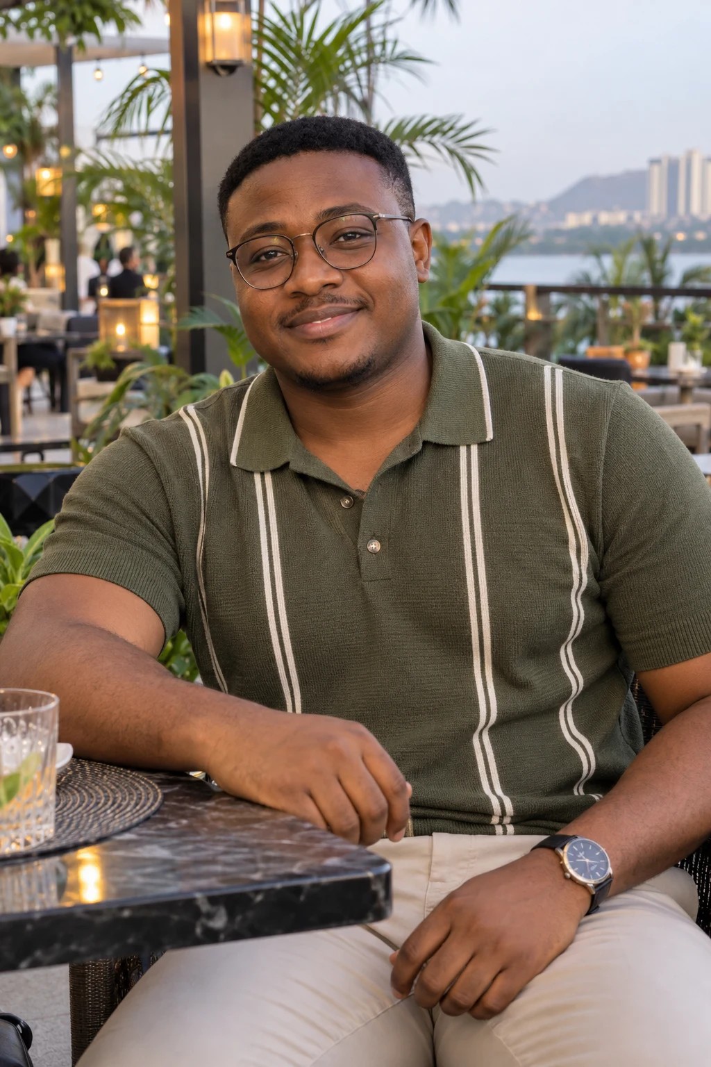 Samuel, 28, a fictional adult AI character.